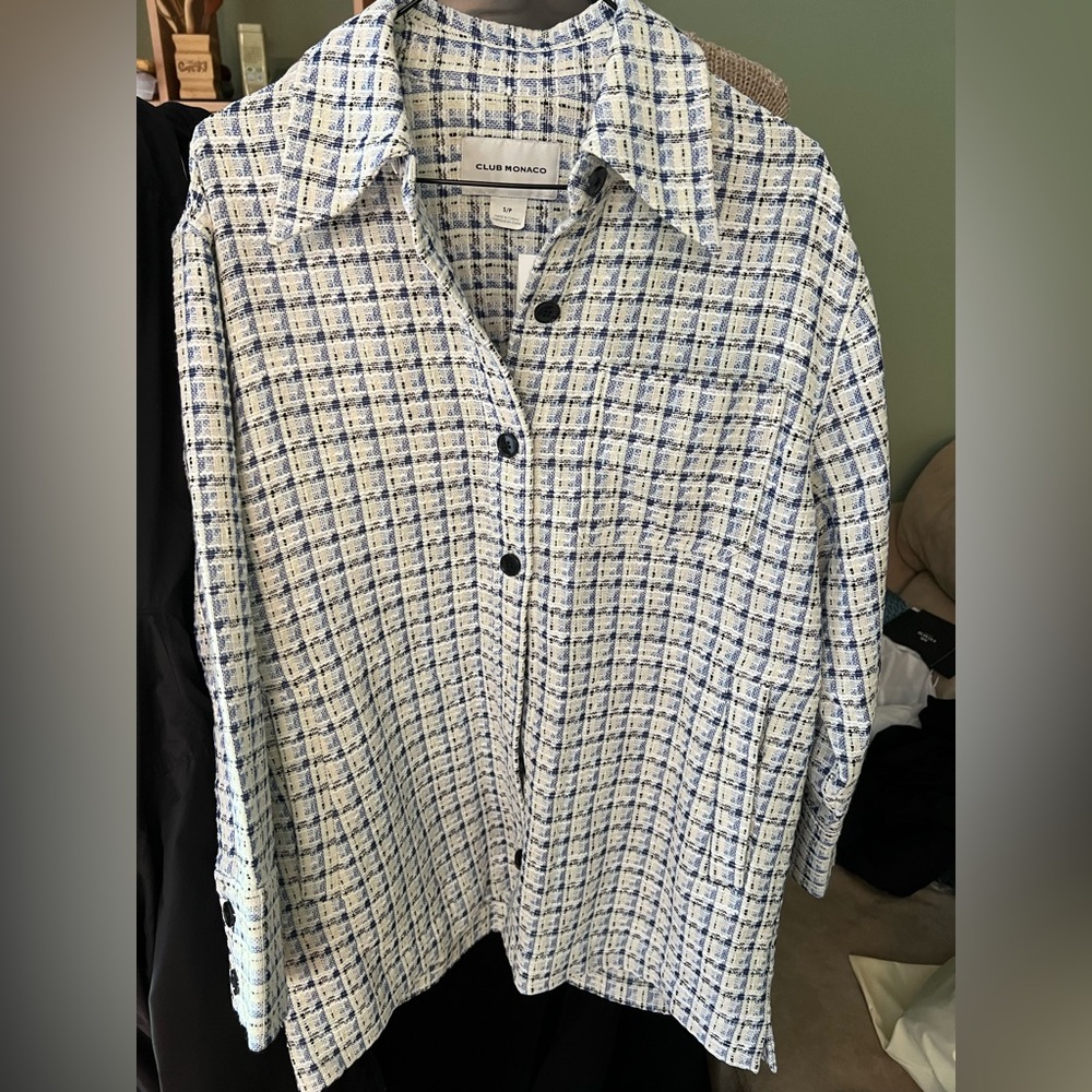 Club monaco shirt jacket，NWT